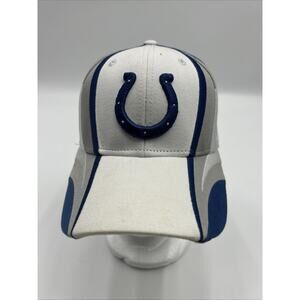 Vintage Reebok Indianapolis Colts NFL Equipment Embroidered Fitted Hat Cap OSFA